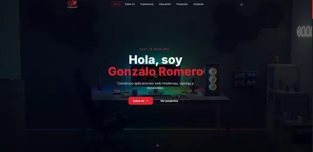 Screenshot de Portfolio Personal