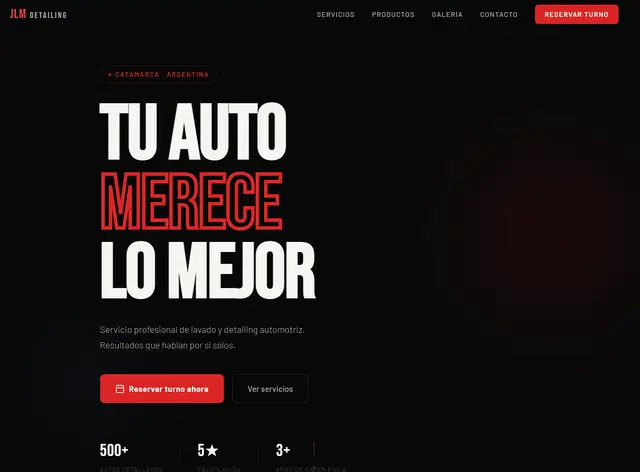 Screenshot de JLM Detailing