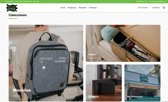 Screenshot de JMR E-commerce
