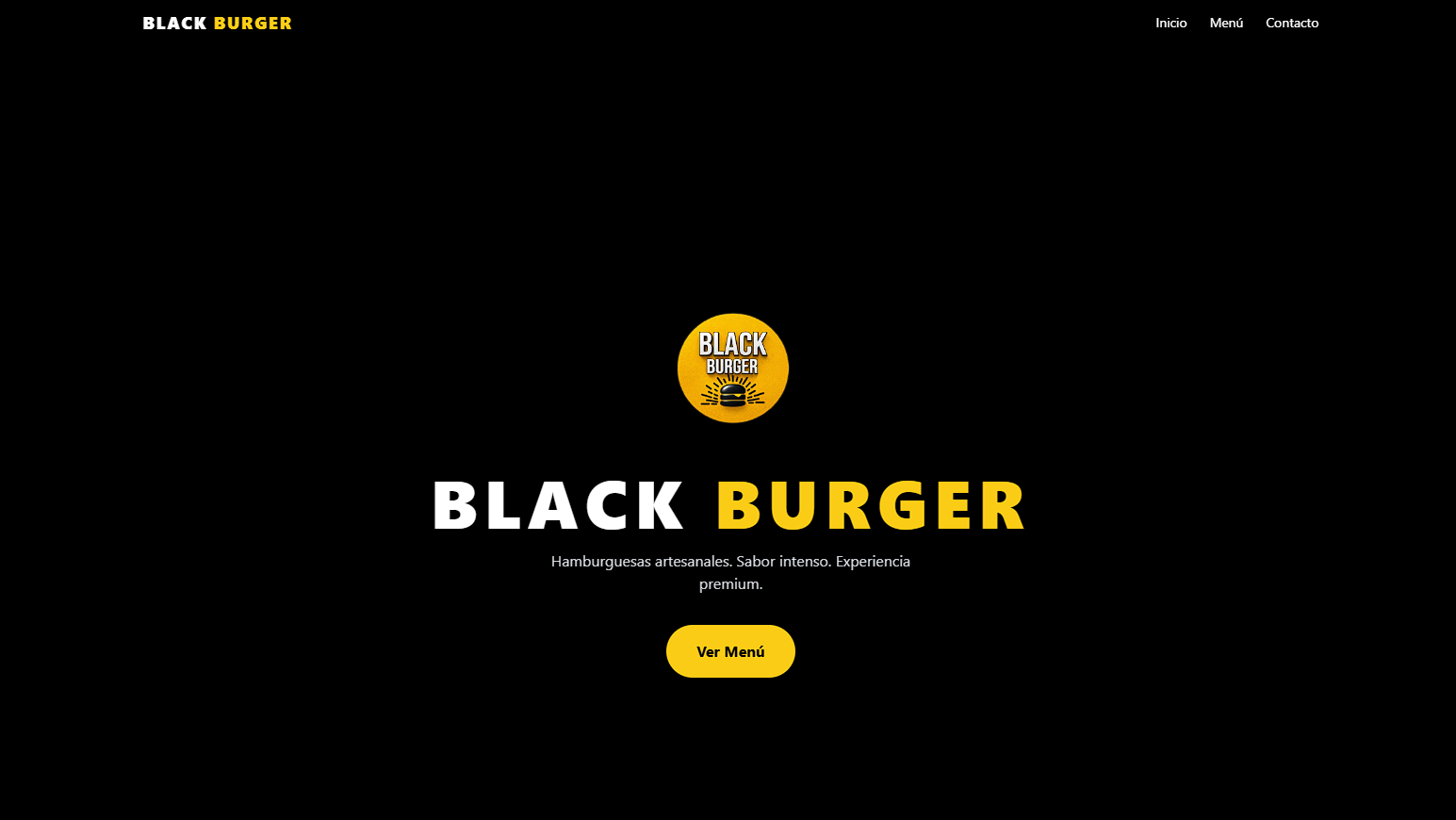 Screenshot de BlackBurger Catálogo
